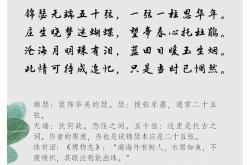 离诗五首其四的翻译