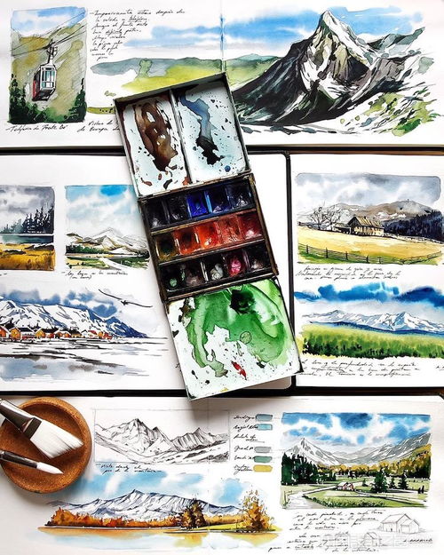 旅游手帐展示图